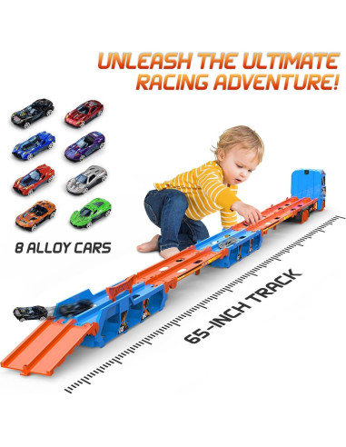 Juego de Pistas de Carreras BAKAM para Niños 3 a 6 Años