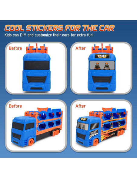 Juego de Pistas de Carreras BAKAM para Niños 3 a 6 Años