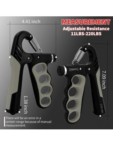 Entrenador de Fuerza de Agarre Senston 5-100kg Ajustable