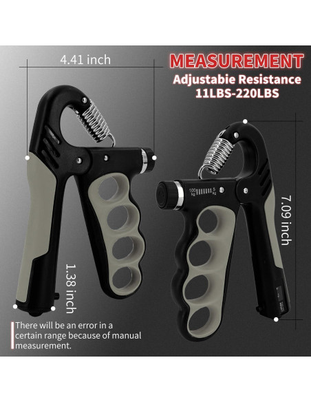 Entrenador de Fuerza de Agarre Senston 5-100kg Ajustable Entrenador de Fuerza de Agarre Senston 5-100kg Ajustable