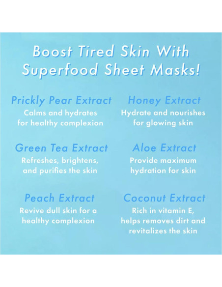 Mascarillas Faciales en Hoja TONYMOLY Super Food 21g