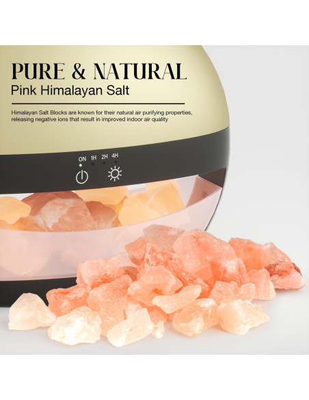 Difusor de Aceite Esencial Ultrasonico Salubrito 100ml Oro Difusor de Aceite Esencial Ultrasonico Salubrito 100ml Oro