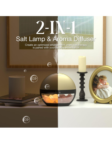 Difusor de Aceite Esencial Ultrasonico Salubrito 100ml Oro