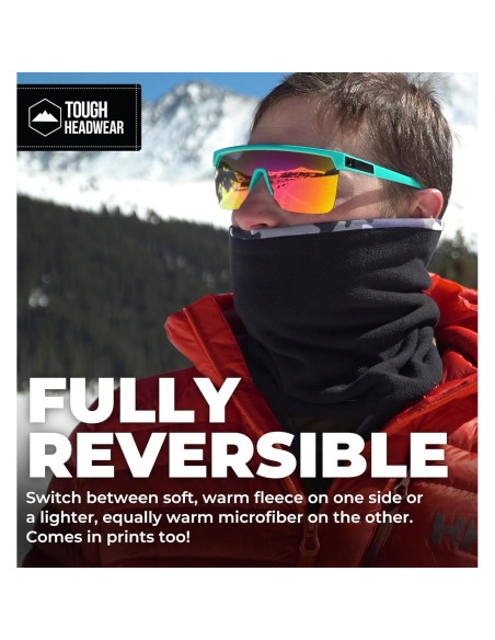 Gaiter de Cuello Reversible Tough Headwear - Forro Polar y Microfibra