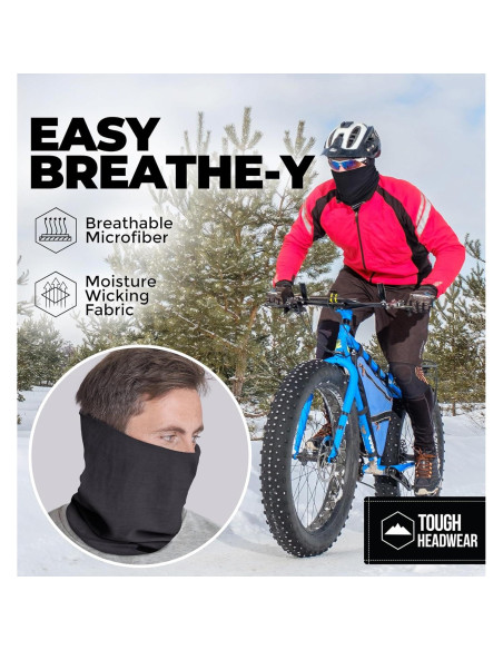 Gaiter de Cuello Reversible Tough Headwear - Forro Polar y Microfibra