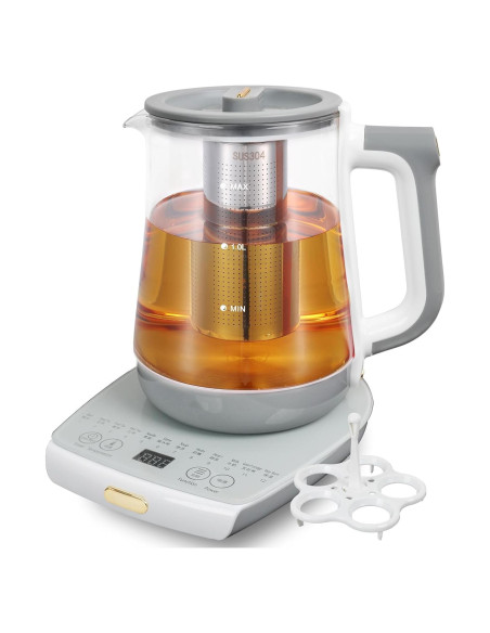 Hervidor Eléctrico Cglightwsparkle 1.8L con Infusor y 12 Funciones