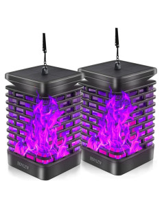 Luces Solares Eoyizw 99 LEDs Llama Danzante IP65 2 Pcs