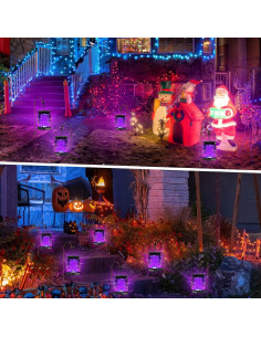 Luces Solares Eoyizw 99 LEDs Llama Danzante IP65 2 Pcs 2