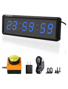 Temporizador de Fitness BS-MIAOBO 1.5" LED 6 Dígitos Azul