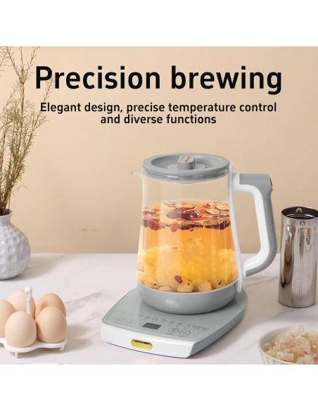 Hervidor Eléctrico Cglightwsparkle 1.8L con Infusor y 12 Funciones
