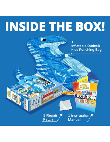 Bolsa de Golpes Inflable DUDAS INFLABLES Dinosaurio 119 cm