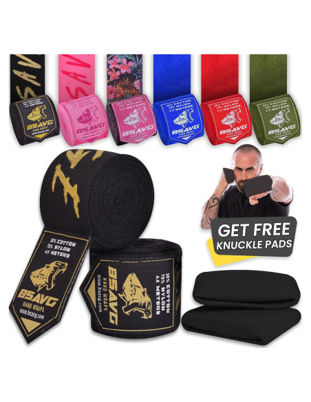 Envolturas de Mano BeSAVAGE 180 Pulgadas para Boxeo y MMA