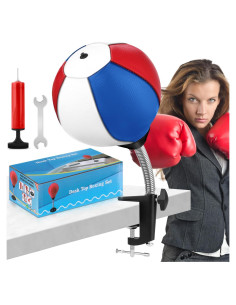 Saco de Boxeo de Escritorio YORWHIN con Ventosa y Bomba