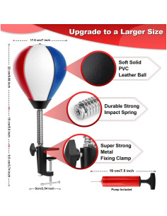 Saco de Boxeo de Escritorio YORWHIN con Ventosa y Bomba 2