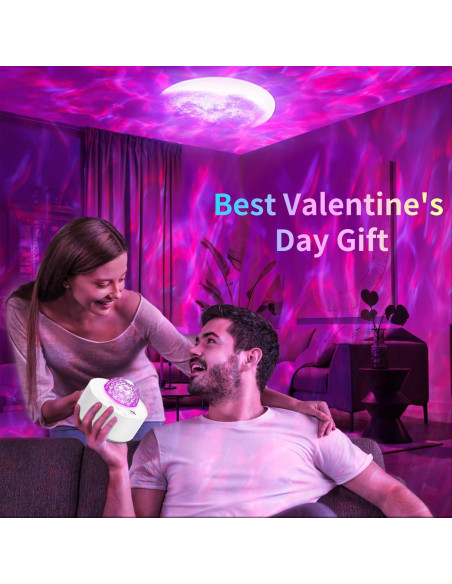 Proyector de Luz Nocturna LED Moredig Galaxy Multicolor 12 Colores