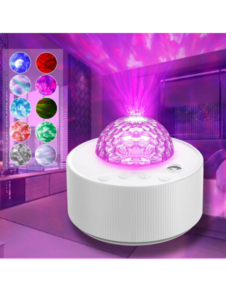 Proyector de Luz Nocturna LED Moredig Galaxy Multicolor 12 Colores