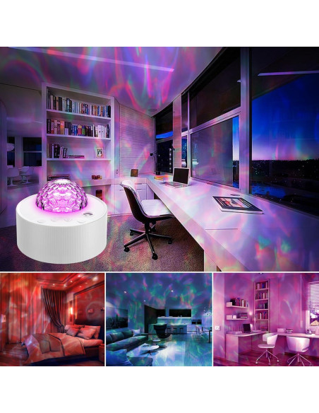 Proyector de Luz Nocturna LED Moredig Galaxy Multicolor 12 Colores