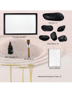 Jardín Zen Japonés Artcome para Escritorio con Accesorios 2