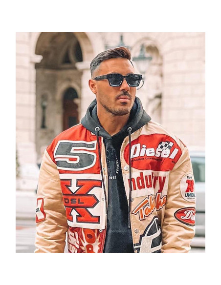 Gafas de sol cuadradas gruesas EYLRIM unisex UV400 negras