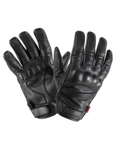 Guantes de Cuero Noru Doro X-Pequeño Negro con Protección