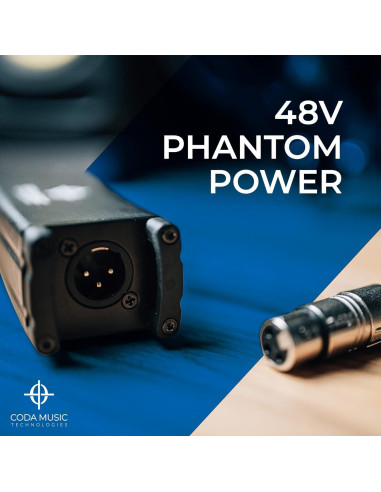 Coda MB-1 Preamp Micrófono 48V Phantom 25dB Ganancia