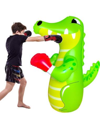 Bolsa de Boxeo Inflable OLNIEZZL Cocodrilo 119 cm para Niños