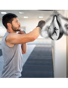 Bolsa de Velocidad de Boxeo BeneLabel - Cuero Premium 30cm 2