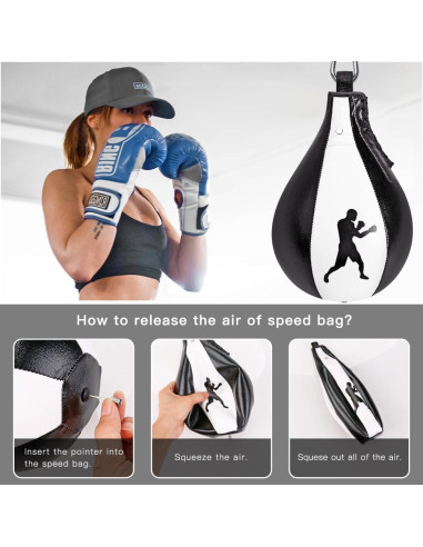 Bolsa de Velocidad de Boxeo BeneLabel - Cuero Premium 30cm