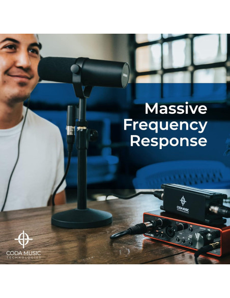 Coda MB-1 Preamp Micrófono 48V Phantom 25dB Ganancia