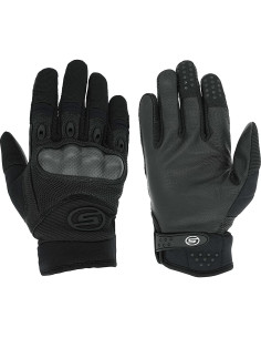 Guantes de Motocicleta Seibertron Negro M - Piel y Fibra de Carbono 2