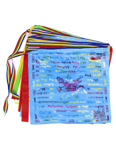 Banderas de Oración Tibetanas 20 PCS 34x34 cm Oun Nana