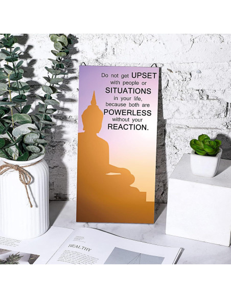 Decoraciones de Pared Zen Blulu 2 Piezas Citas Inspiradoras