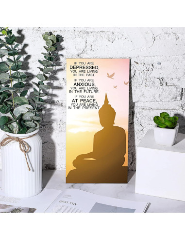 Decoraciones de Pared Zen Blulu 2 Piezas Citas Inspiradoras