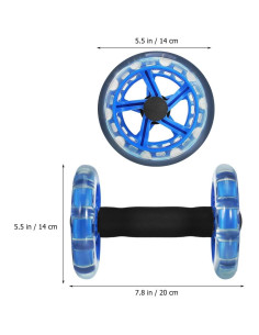 Rodillo Abdominal Kisangel 14x20 cm Doble Rueda Antideslizante 2