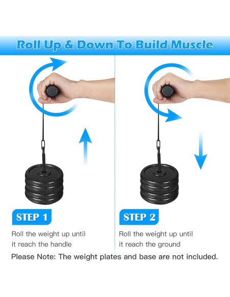 Rodillo de Muñeca para Antebrazo XonyiCos - Entrenador Fitness Rodillo de Muñeca para Antebrazo XonyiCos - Entrenador Fitness