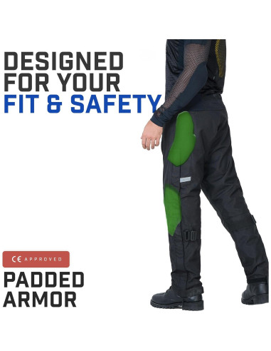 Pantalones de Motocicleta WICKED STOCK Impermeables con Armadura