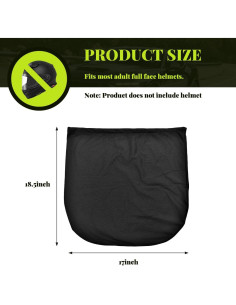 Bolsa para Casco de Motocicleta NYTKL Plegable Negra 47x43cm 2