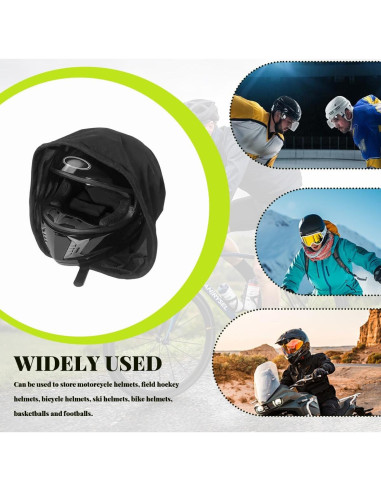 Bolsa para Casco de Motocicleta NYTKL Plegable Negra 47x43cm