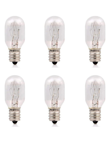 Bombillas Incandescentes T7 15W E12 para Lámparas de Sal - Paquete de 6