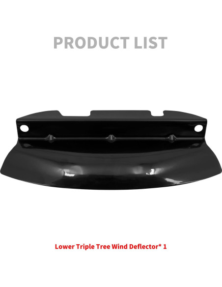 Deflector de Viento HDBUBALUS para Harley Touring 2014-2023