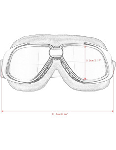 Gafas de Moto MUXSAM Vintage Antivaho para ATV y Off Road 2