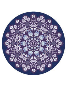 Alfombrilla de Yoga Redonda Keolorn 140cm Caucho Natural