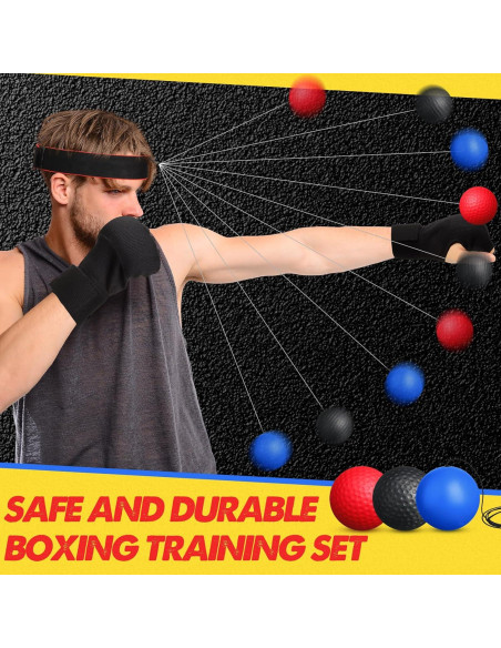 Juego de Boxeo WinnerWhy SHQ3095 con 3 Pelotas y Guantes Juego de Boxeo WinnerWhy SHQ3095 con 3 Pelotas y Guantes