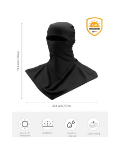 Balaclava Solar 3 Piezas SATINIOR Unisex Protección Facial 2
