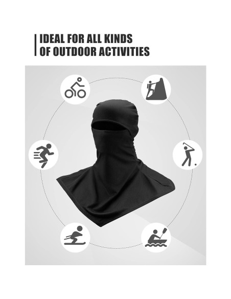 Balaclava Solar 3 Piezas SATINIOR Unisex Protección Facial