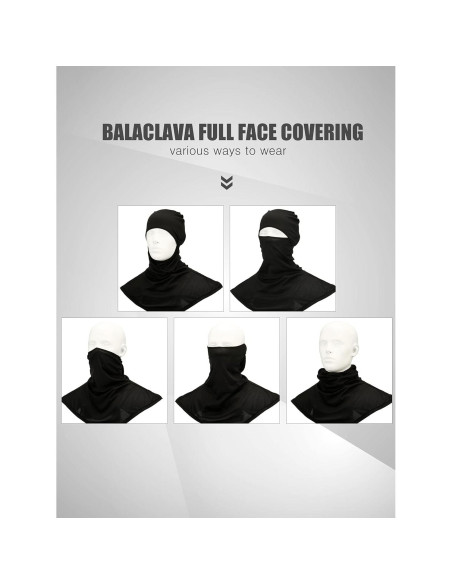 Balaclava Solar 3 Piezas SATINIOR Unisex Protección Facial