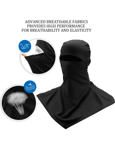 Balaclava Solar 3 Piezas SATINIOR Unisex Protección Facial