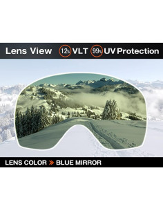 Lente de Reemplazo Oakley Airbrake XL Espejo Azul Antiempañante 2