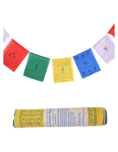 Banderas de Oración Tibetanas Coloridas 25 Piezas 743 cm