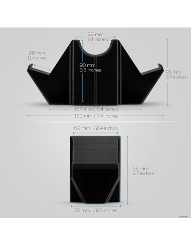 Soporte de Escritorio BRAINWAVZ UGDS-01 para 2 Controladores